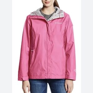 Columbia Waterproof Hooded Jacket pink women's size M